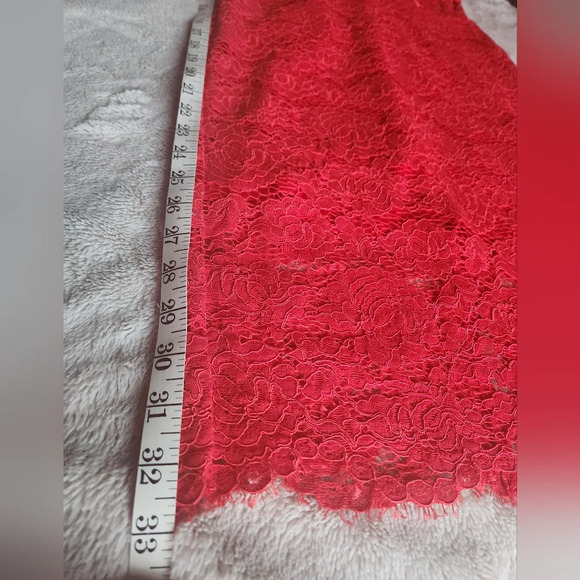 Gorgeous Express Red Lace Corset Waist Cocktail Dress - Picture 8 of 10